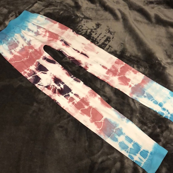 NWOT Nikibiki Tie Dye Full Length Leggings OS - Picture 8 of 10